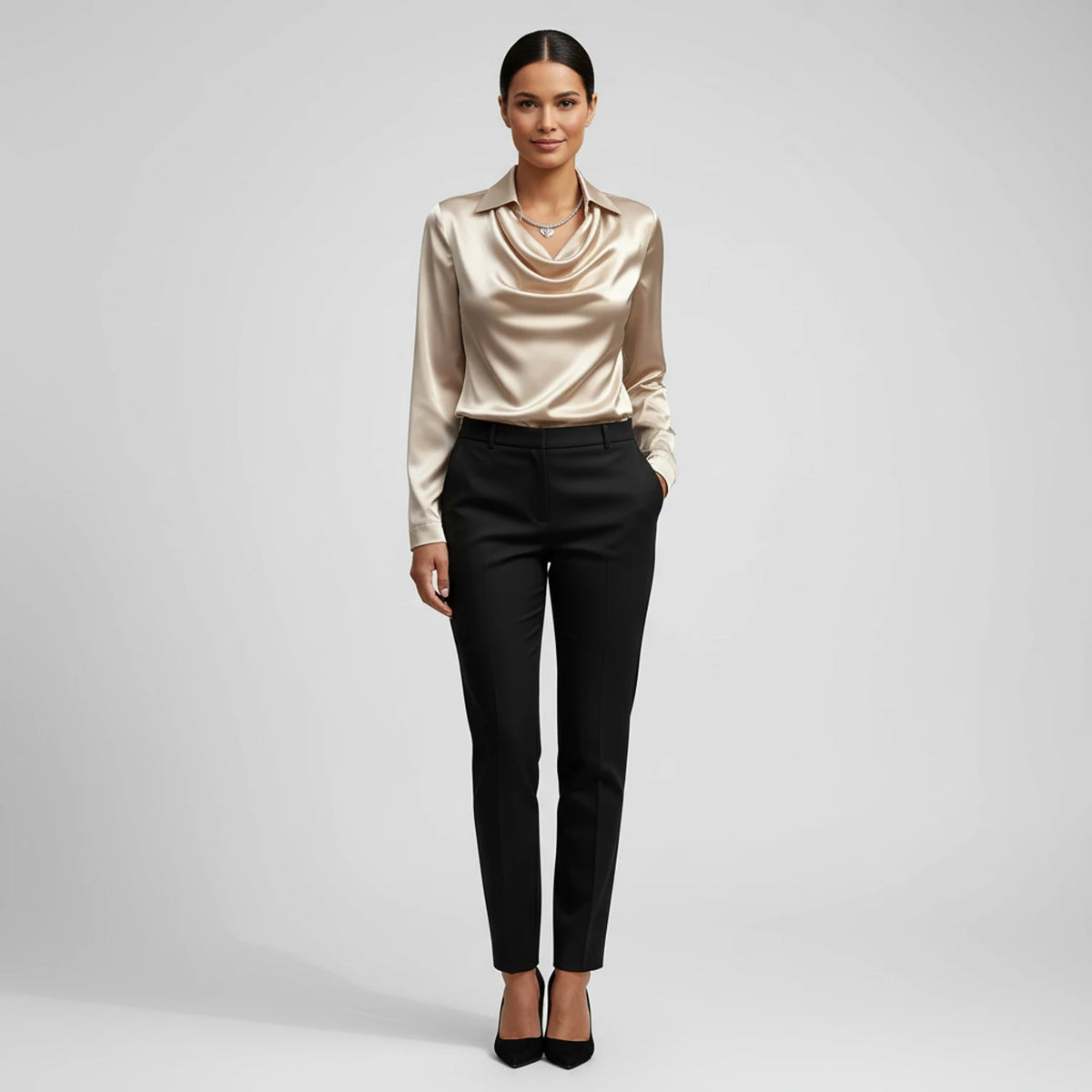 Women's Cowl Neck Blouse image