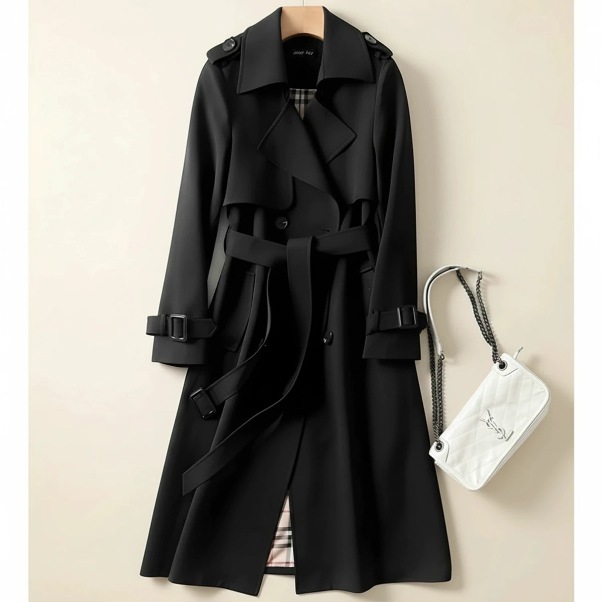 Women's Double-Breasted Trench Coat