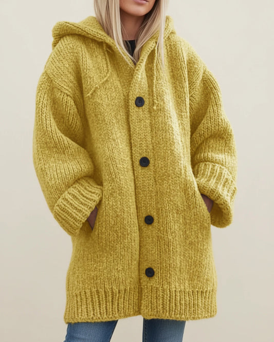 Women's Hooded Warm Winter Cardigan Jacket
