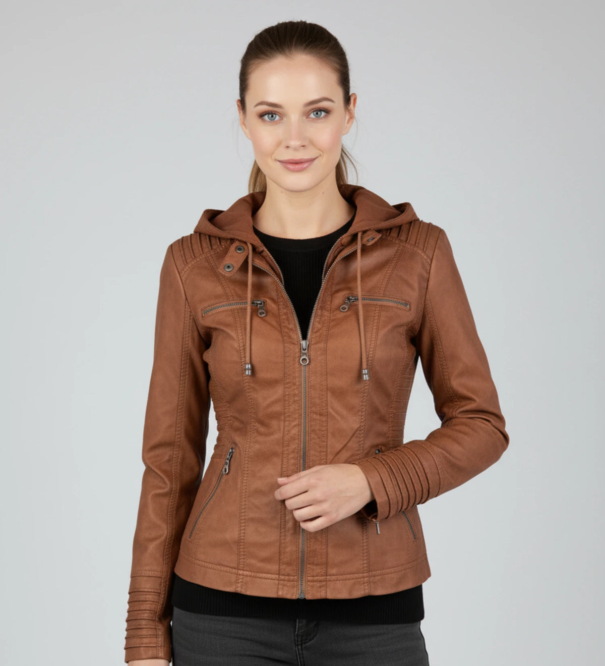 Women's Hooded Fitted Jacket image