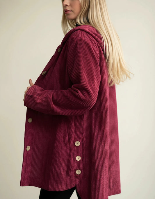 Women's Hooded Mid-Length Jacket