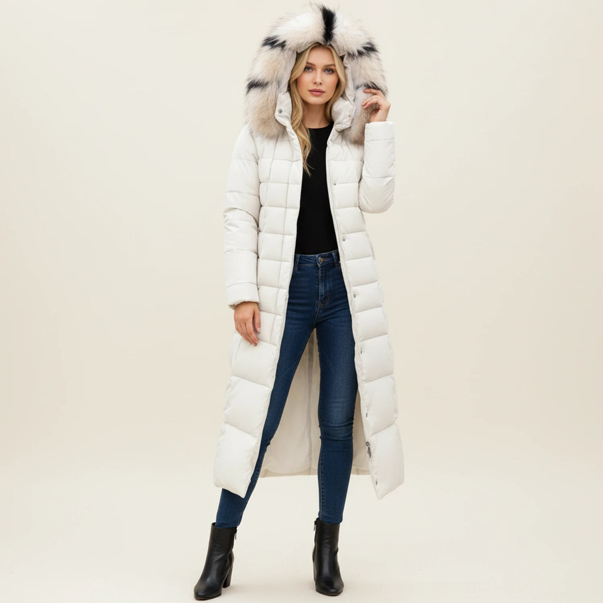 Women's Hooded Puffer Winter Jacket