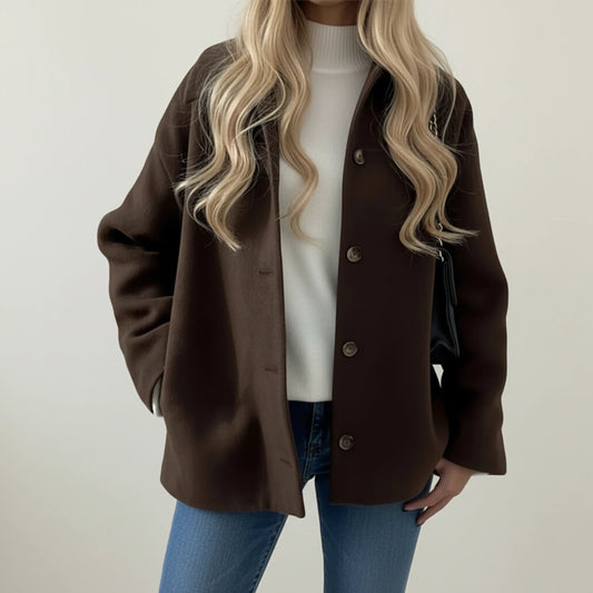 Women's Collared Overshirt Jacket