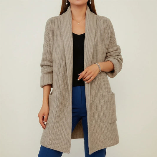 Women's Oversized Open Front Cardigan