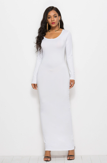 Women's 3/4 Sleeve Bodycon Midi Dress - Image 2