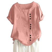 Women's Button-Down Short Sleeve Top