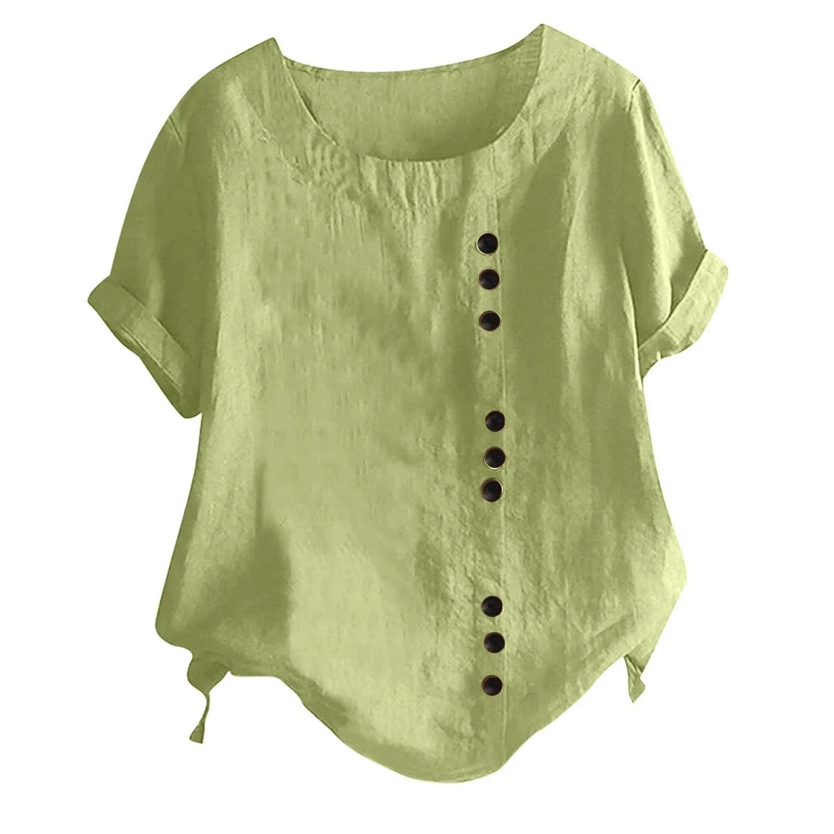 Women's Button-Down Short Sleeve Top - Image 4